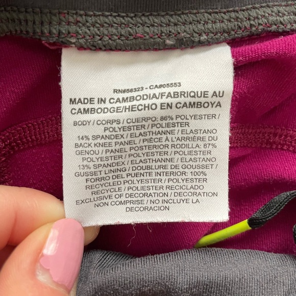 Nike Dri Fit Epic Running Tights Berry XS - Picture 10 of 11